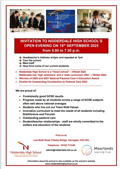 Open evening Flyer